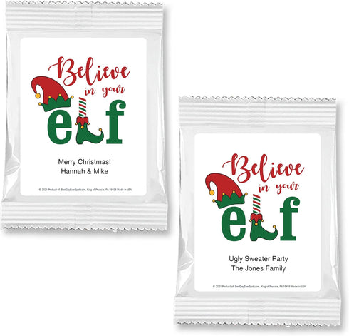 Best Day Ever Spot Believe in You Elf Christmas Hot Chocolate, Hot Chocolate Bar, Cocoa Favors,