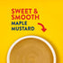 12 oz Frenchs Mustard, Maple, Made with Maple Syrup, Smooth & Sweet Mustard and Dipping Sauce, For Sandwiches, Salmon