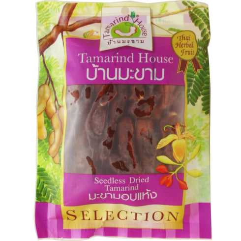 Tamarind House Seedless Dried Sweet Tamarind Snack Natural Real Herbal Fruit Net Wt 90