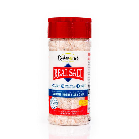 Redmond Real Sea Salt - Natural Unrefined Gluten Free Kosher, 10 Ounce