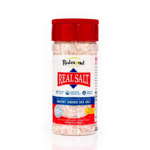 Redmond Real Sea Salt - Natural Unrefined Gluten Free Kosher, 10 Ounce
