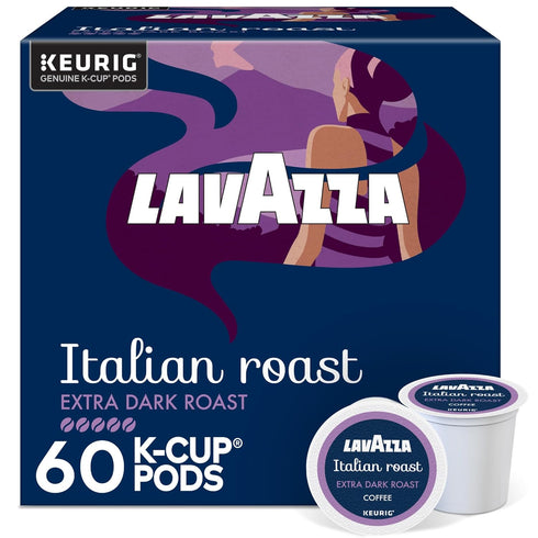 Lavazza Italian Roast, Keurig Single Serve K-Cup Pods, 60ct (6 Packs of