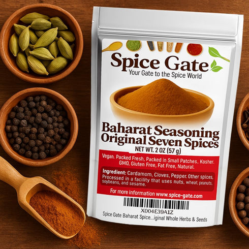 (2 oz) Spice Gate Baharat Spice Seasoning Seven Spice Authentic Lebanese, Middle Eastern Blend made from Original Whole