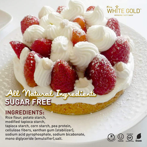 15.9 (2 Pack) Extra White Gold All Purpose Flour - Gluten Free Flour Blend for Baking and Cooking - Kosher, Vegan, Soy