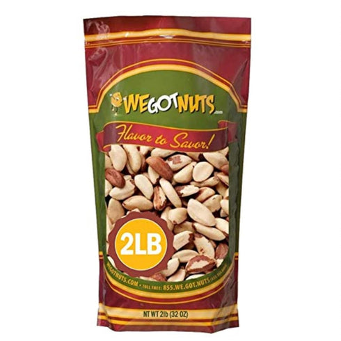Brazil Nuts - 2 Pounds, Shelled, Raw, Natural, No Preservatives Added, NO