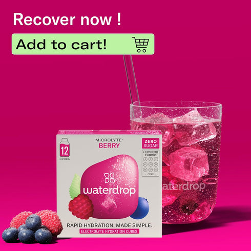 Pack, 48 Count Waterdrop Hydration Cubes Mixed Berry Variety Zero Sugar Electrolyte & Vitamin Drink Mix, Flavored Water