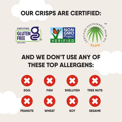 1.6 Oz (Pack 12), Pack The Good Crisp Company Minis Original Gluten-Free Potato Chips, Cans of Non-GMO, Allergen