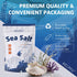 KELPFU 12oz Australian Coarse Sea Salt for Grinder Refill - Premium Non-Iodized & Unrefined - Pure Crunchy Grains