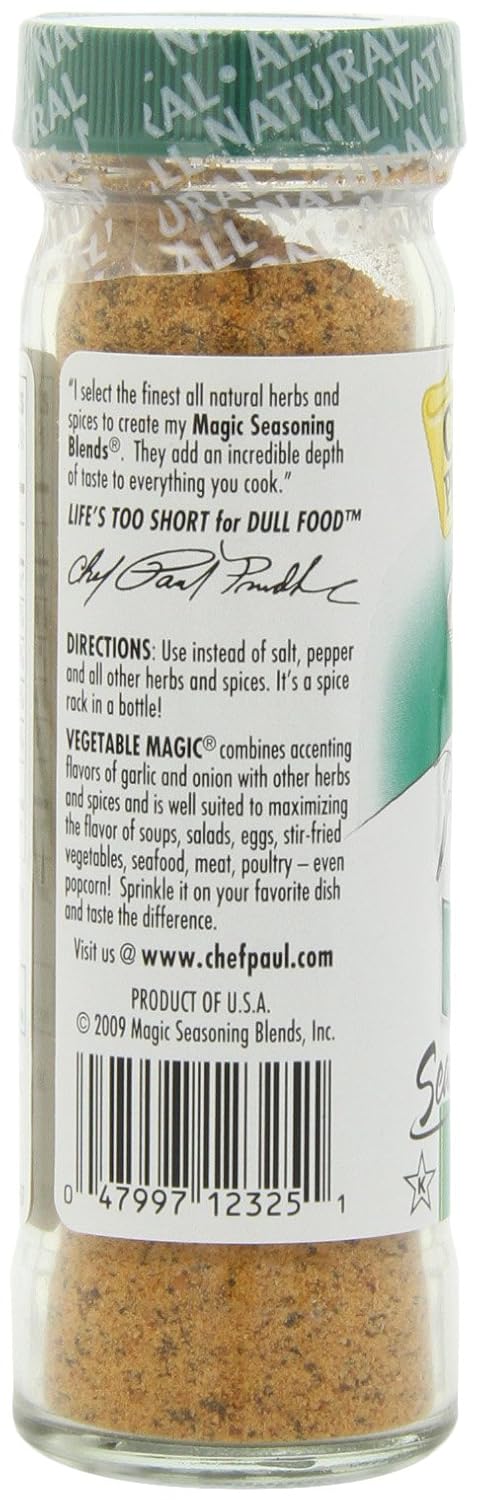 2 (Pack 6) Magic Seasoning Blends Vegetable Magic, Ounce