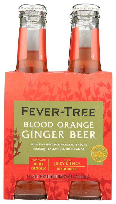 27.2 Oz, 4 Pack Fever-Tree, Ginger Beer Blood Orange, Fl