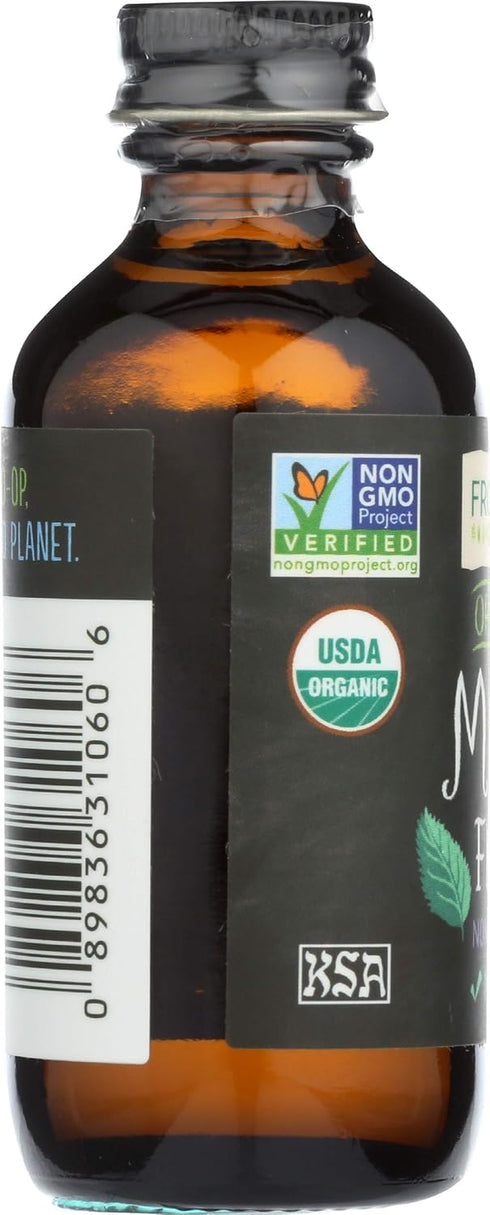2-Ounce Frontier Organic Non-Alcoholic Mint Flavor - Baking, Icing, Coffee, Cookies, Kosher, Organic