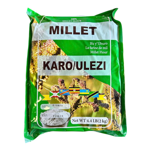 Generic Millet Flour Karo/Ulezi 100% Pure Millet Flour, Gluten-Free, 4.4 lb (2 kg)