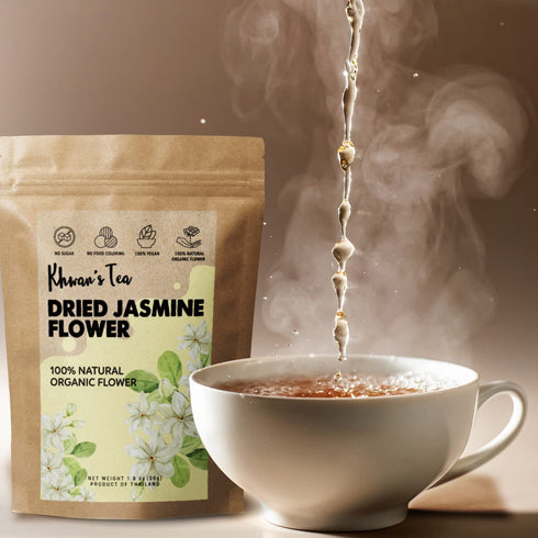 1.76 oz, Pure Dried Jasmine Flower Buds Petals Herbal Decaf Tea non-GMO, Vegan Botanical Flowers Kit