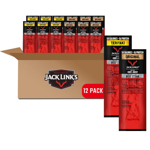 Jack Link's Beef Steaks - Original & Teriyaki - Ready to Eat