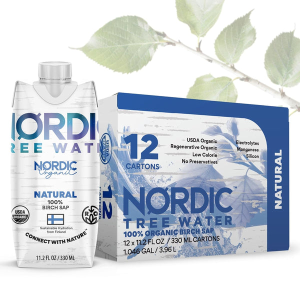 Regenerative Organic Certified Birch Tree Sap Electrolytes, Minerals, Prebiotics & Vitamins, Finland