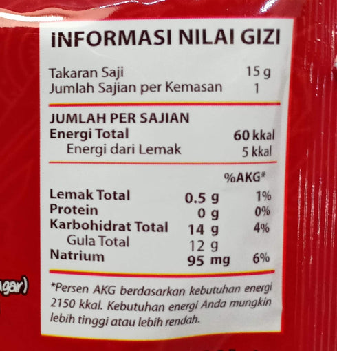 Nutrisari 10 W'dank Bandrek - Ginger Palm Sugar, sachets