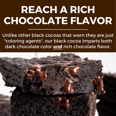 (8 oz) Black Cocoa Powder Bake the Darkest Chocolate Baked Goods, Achieve Rich Chocolate Flavor, Natural Substitute