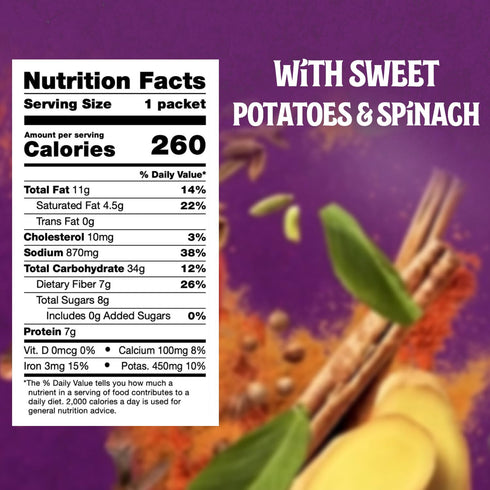 10.5oz (Pack 6) Pataks Butter Chickpeas & Veggies - Vegetarian Ready to Eat Meal - Mild Indian Curry w/Chickpeas