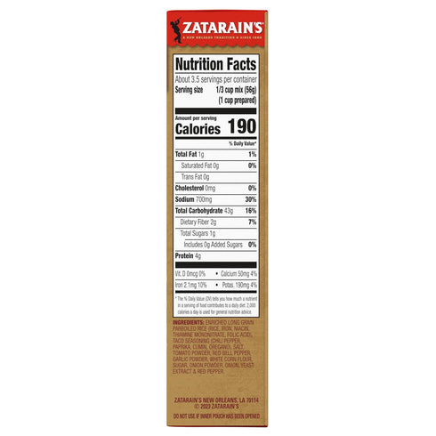 6.9 oz (Pack 8) Zatarain's Taco Rice