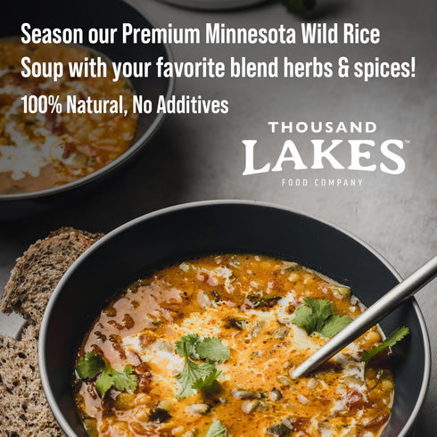 1 20+ 100% Thousand Lakes Minnesota Wild Rice Soup Mix with Vegetables - pound | Fat Free | Servings | Natural |