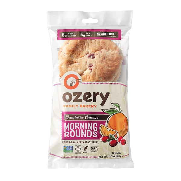 Ozery Bakery Cranberry Orange Morning Rounds, Allergen Free, Vegan, Made with Real