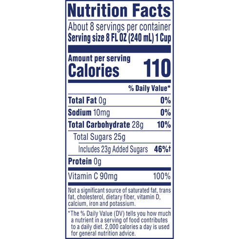 60 (Pack 8) Ocean Spray Cranberry Cocktail Juice Drink, Ounce Bottles