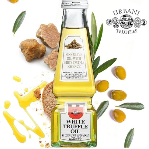 8.45 Oz Urbani White Truffle Oil Fl Olive Oil Infused with Authentic Italian White Truffles Gourmet Finishing Oil