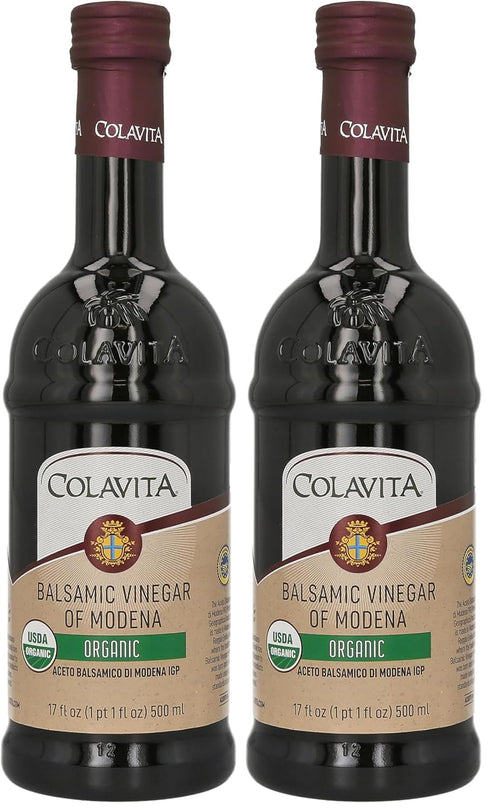 Colavita Balsamic Vinegar, Organic, 17 Fl Oz (Pack of 2)