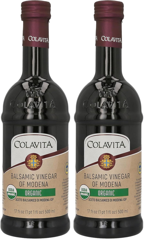 Colavita Balsamic Vinegar, Organic, 17 Fl Oz (Pack of 2)