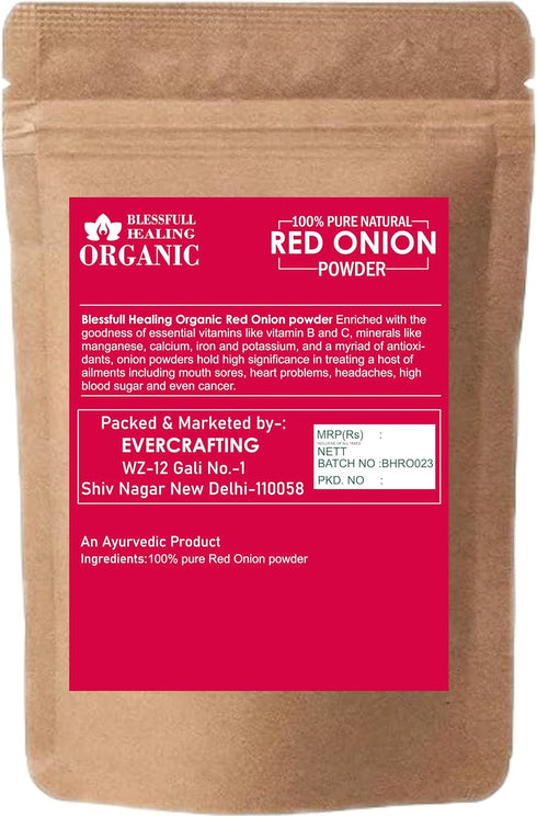 Blessfull Healing 100% 100 3.52 oz Organic Pure Natural Red Onion Powder | Gram /