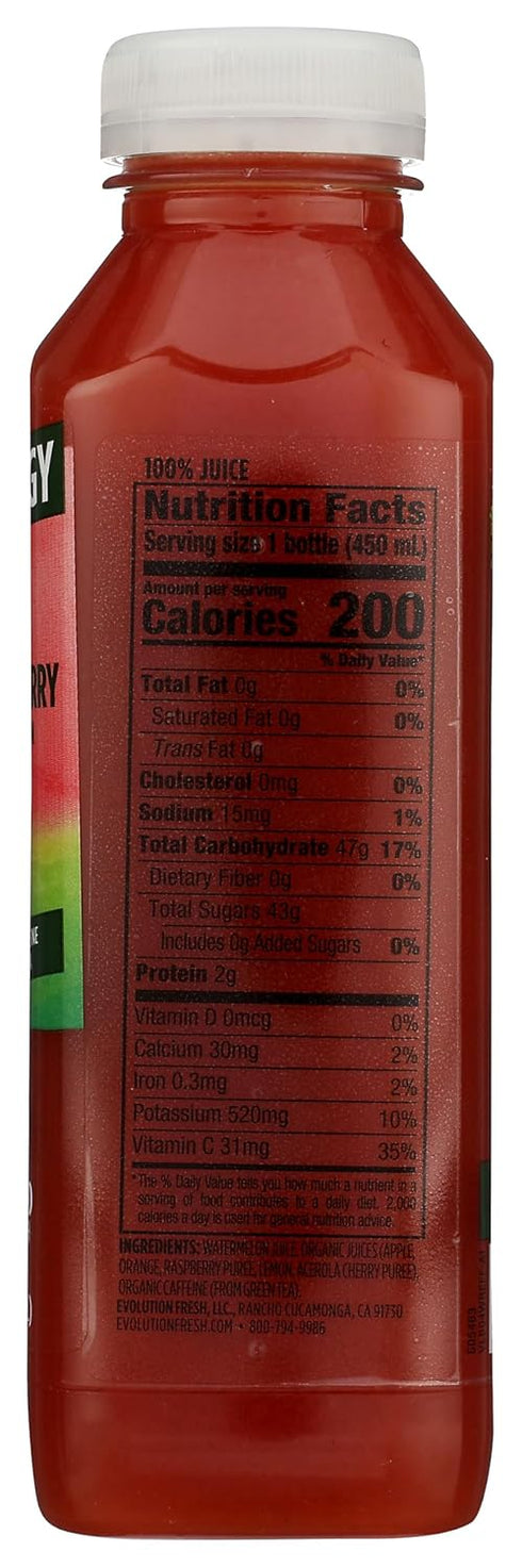 16 Oz Evolution Fresh Watermelon Raspberry Energy Juice, Fl