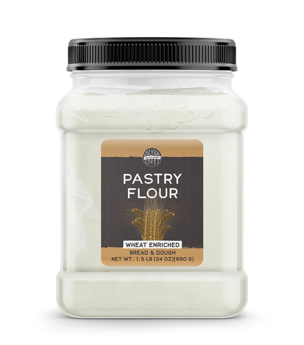 Birch & Meadow Pastry Flour, 1.5 lb, Wheat Enriched, Bread & Dough