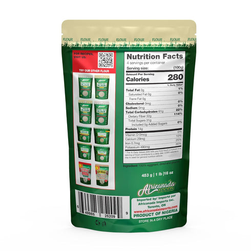 Africanada Foods 454g All Natural Eggplant Flour | Baking, Smooties |