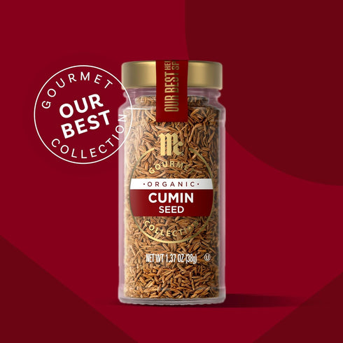 1.37 oz McCormick Gourmet Collection Cumin Seed, Organic, Non GMO, Kosher, Our Best Herbs & Spices, Earthy Aroma