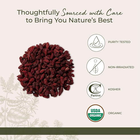 1 lb Starwest Botanicals Dried Goji Berries Organic - Whole Goji Berries Dry Organic for Oatmeal, Trail Mix, Salad