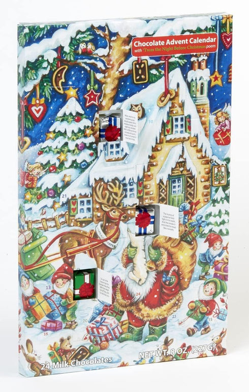 Santa's Helpers Chocolate Advent Calendar for Countdown to Christmas