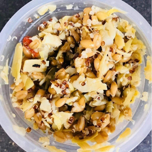 7.9 Oz (6-Pack) Kitchen & Love Cooked Farro, Artichoke Lemon & Roasted Garlic, Ready to Eat, Quick Cups, Shelf Stable