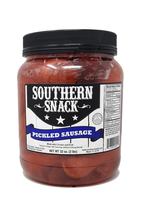 Generic Southern Snack Pickled Sausage 1/2 Gallon 32oz Jar