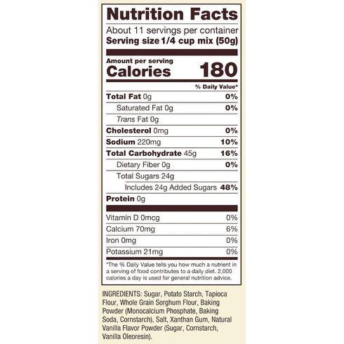 19 oz Bobs Red Mill Cake Flour, Vanilla