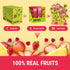 30 Pack BOB SNAIL Healthy Fruit Snacks for Kids and Adults Fruit Leather Snacks with Apple, Banana, Strawberry Vegan