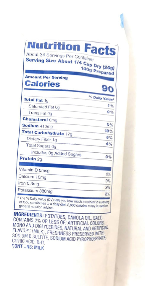Potato Pearls 28 oz. 2pk Excel Mashed - pouch Box