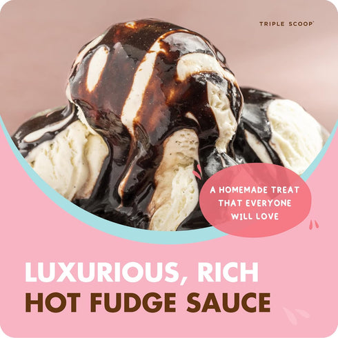 2-ingredient 14 oz. Premium Hot Fudge Sauce Kit. Make Your Own Decadent, Rich and Giftable Hot Fudge Sauce at Home.