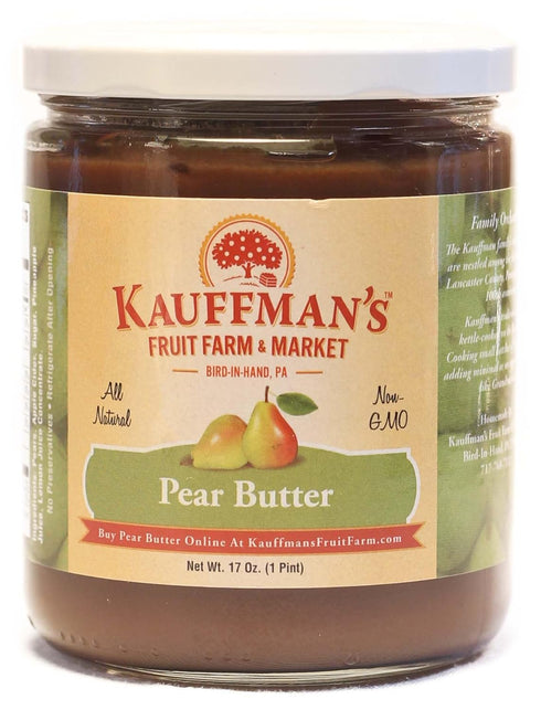 Kauffman Orchards Pear Butter Spread, 17 oz. Jar (Pack of 1)