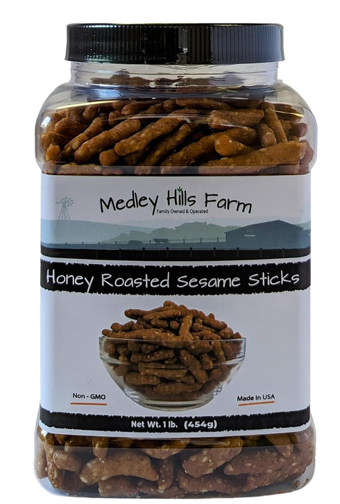 Sesame Sticks Snacks Honey Roasted 1 lb. - By Medley Hills Farm