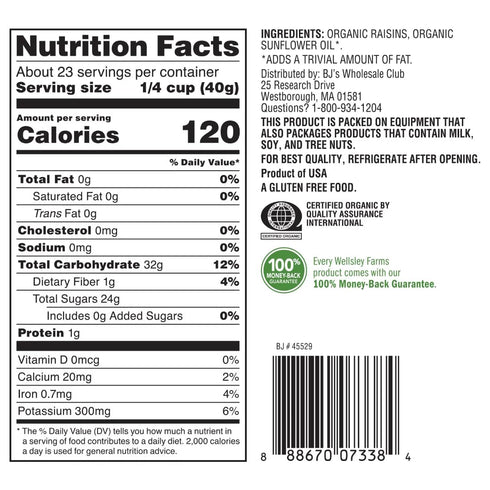 Generic 32 oz (2 packs) Organic Raisins