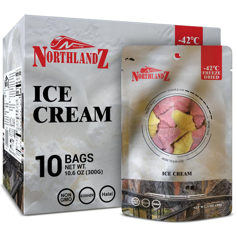 NORTHLANDZ Freeze Dried ICE CREAM | Creamy & Crunchy Treat | Mango,