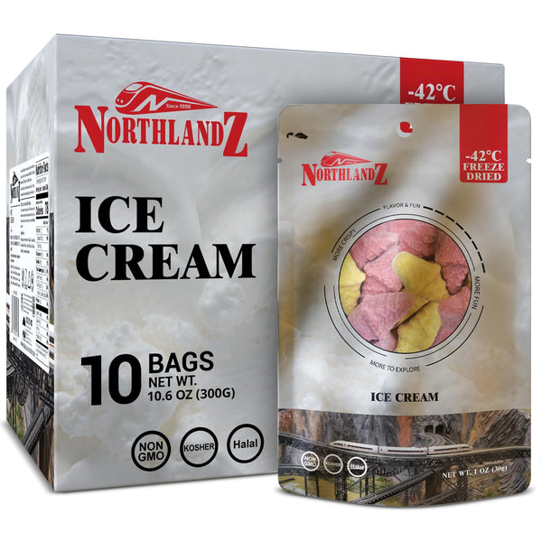 NORTHLANDZ Freeze Dried ICE CREAM | Creamy & Crunchy Treat | Mango,