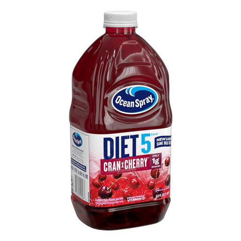 64 Oz (Pack 1) Ocean Spray Diet Cran-Cherry Cranberry Cherry Juice Drink, Fl Bottle