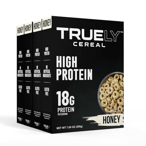TRUELY Protein Cereal Honey Flavor | 18 g Protein, 4 g Sugar