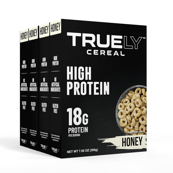 TRUELY Protein Cereal Honey Flavor | 18 g Protein, 4 g Sugar